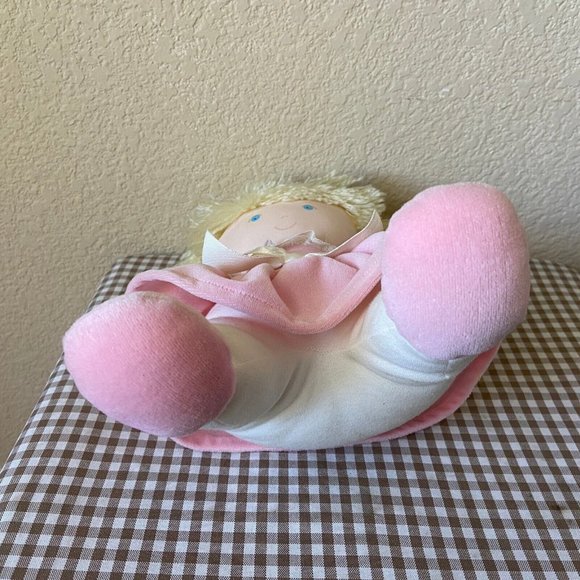 Vintage Eden Wind Up Musical Baby Girl Doll You Are My Sunshine Pink Plush 11'' - Picture 7 of 10